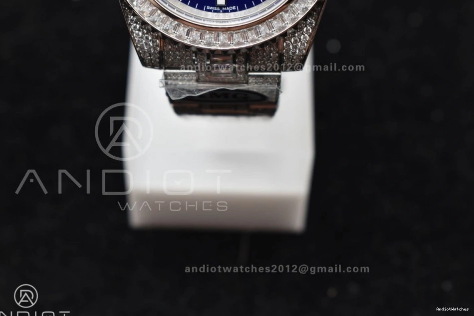Dial 1149 Chic AMGF Blue Best On 40mm Submariner Full Edition Bracelet VR SS On Diamonds 0523